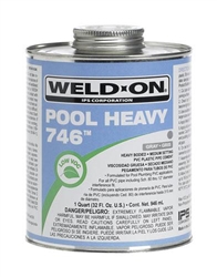 Weld On 746 Gray Heavy PVC Cement 1/2 PT