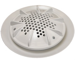 A&A Manufacturing PDR2 10" Main Drain No Sump - White (Set of 2) # 564738